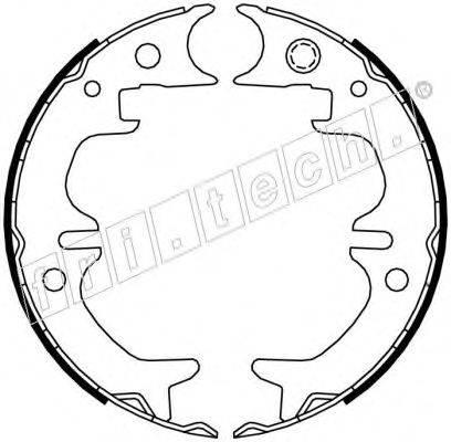 FRI.TECH. 1115316 Комплект гальмівних колодок, стоянкова гальмівна система