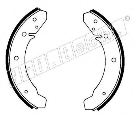 FRI.TECH. 1124247 Комплект гальмівних колодок
