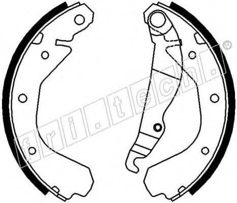 FRI.TECH. 17036 Комплект гальмівних колодок