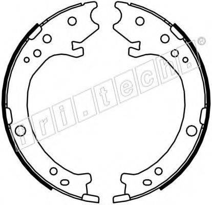 FRI.TECH. 1044025 Комплект гальмівних колодок, стоянкова гальмівна система