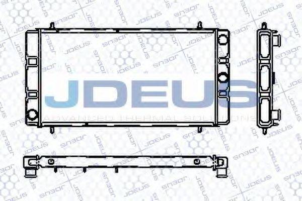 JDEUS RA0020181 Радіатор, охолодження двигуна