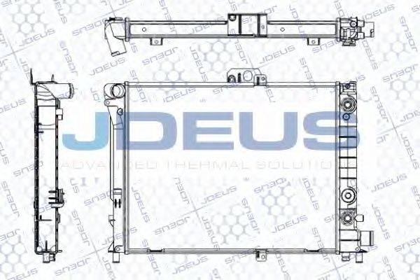 JDEUS RA0240100 Радіатор, охолодження двигуна