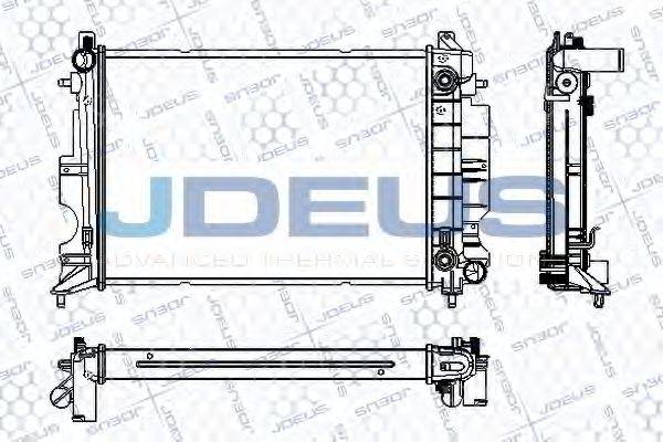 JDEUS RA0240180 Радіатор, охолодження двигуна