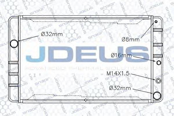 JDEUS RA0310410 Радіатор, охолодження двигуна