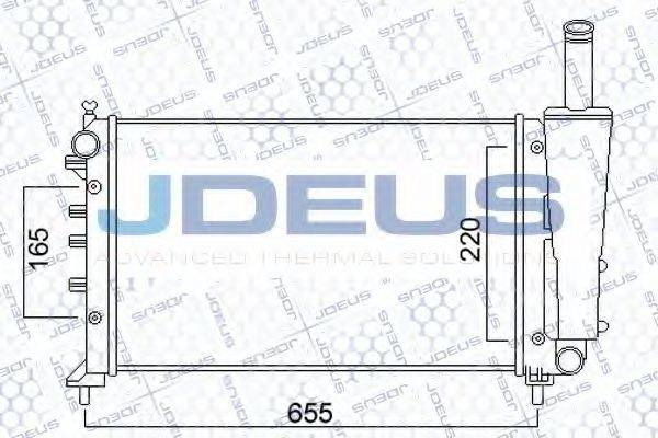 JDEUS 011M63 Радіатор, охолодження двигуна