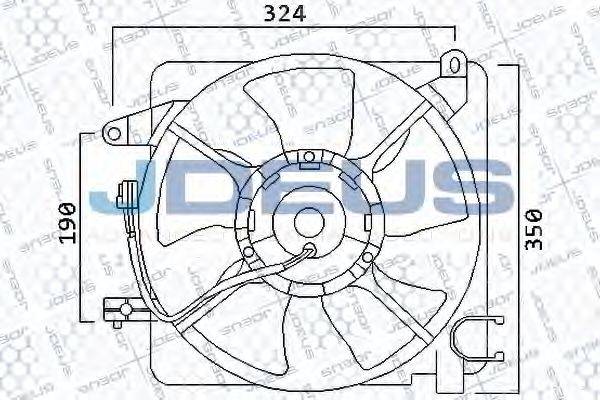 JDEUS EV56M110 Вентилятор, конденсатор кондиціонера