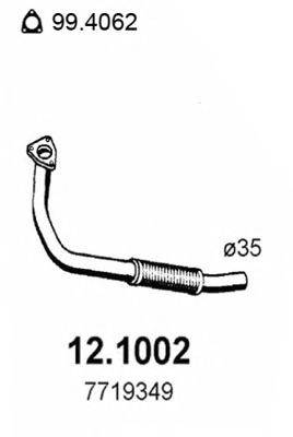 ASSO 121002 Труба вихлопного газу