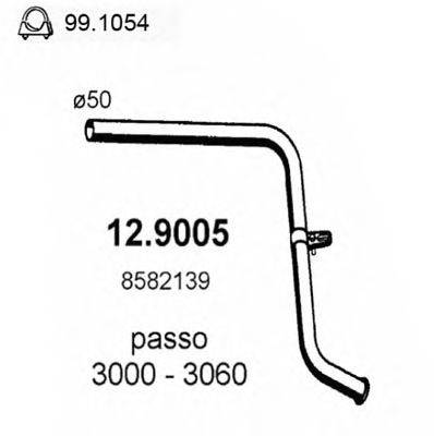 FIAT 8582139 Труба вихлопного газу