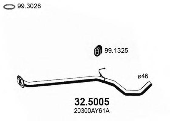 ASSO 325005 Труба вихлопного газу