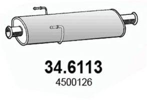 RENAULT 4500126 Середній глушник вихлопних газів