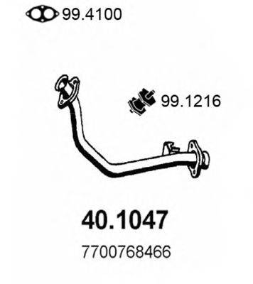 ASSO 401047 Труба вихлопного газу