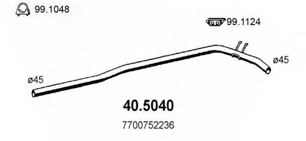 ASSO 405040 Труба вихлопного газу