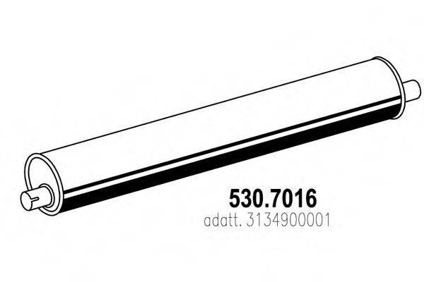 ASSO 5307016 Середній/кінцевий глушник ОГ