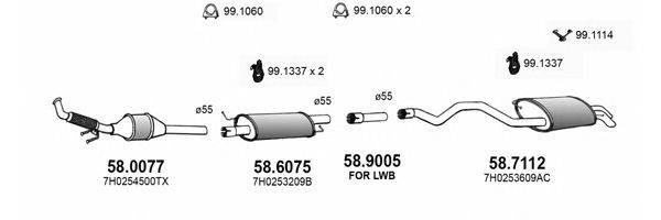 ASSO ART3856 Система випуску ОГ