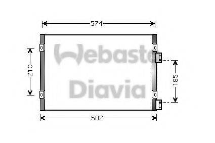 WEBASTO 82D0225486A Конденсатор, кондиціонер