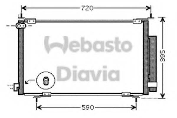 WEBASTO 82D0226223MA Конденсатор, кондиціонер