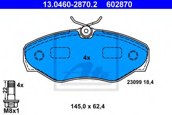 PEX 7.527 Комплект гальмівних колодок, дискове гальмо
