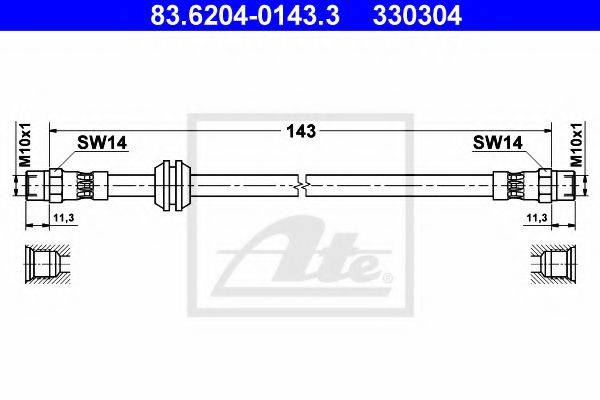 BMW 34511090565 Гальмівний шланг