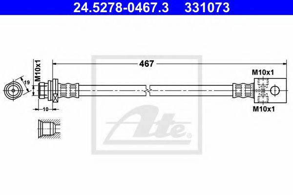 NISSAN 462110F015 Гальмівний шланг