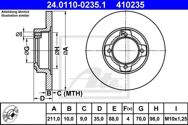 DAIHATSU 43512-87221-000 гальмівний диск