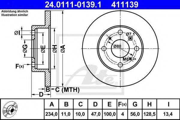 DAIHATSU 4351287717000 гальмівний диск