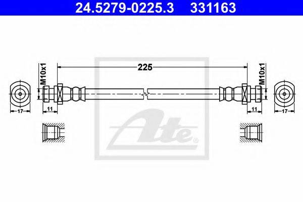 MITSUBISHI MR475178 Гальмівний шланг