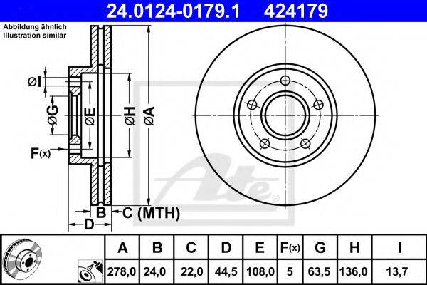 FORD 2T14-1125-CB гальмівний диск