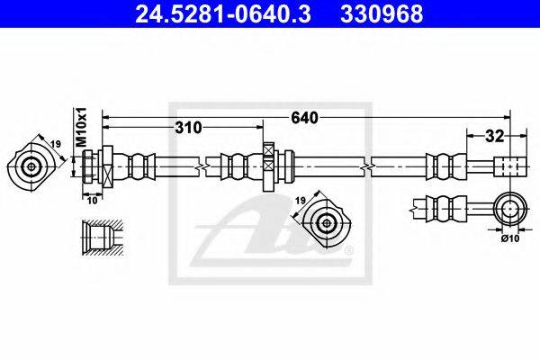 QUINTON HAZELL BFH5552 Гальмівний шланг