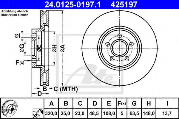 FORD 3M51-2C375-CE гальмівний диск
