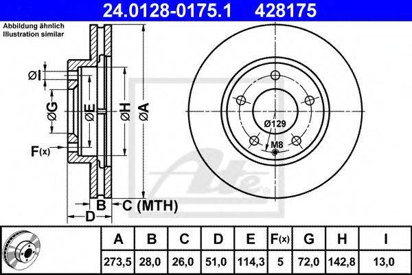 LPR M5835V гальмівний диск