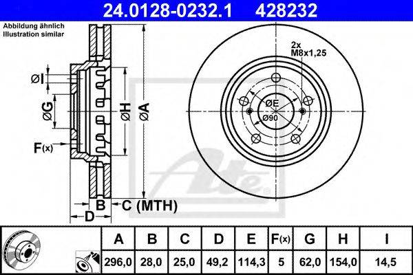 TOYOTA 43512-28190 гальмівний диск