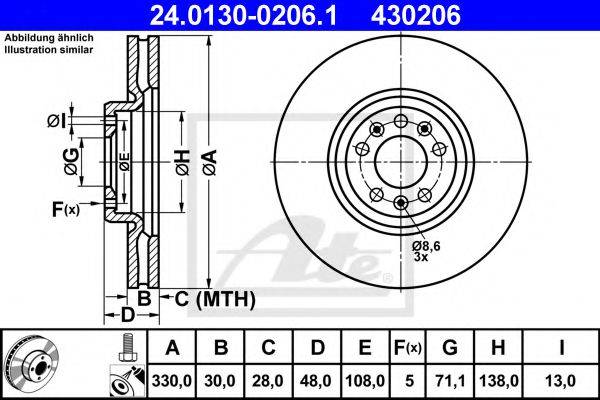 BRECO BV8731 гальмівний диск