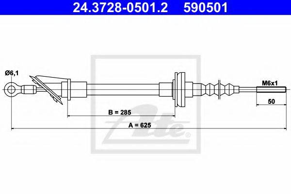 BENDIX 421174B Трос, управління зчепленням