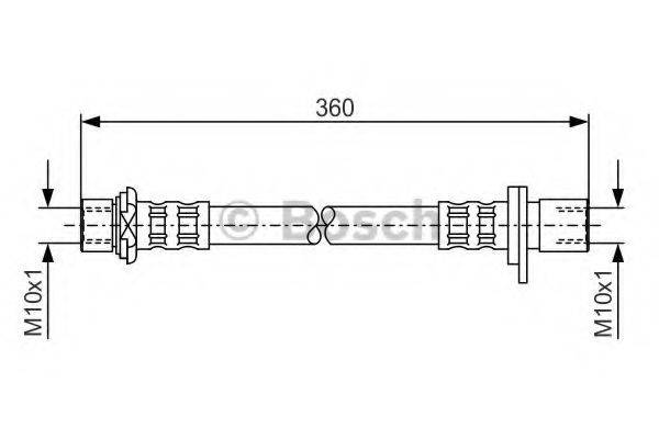 BENDIX 172756B Гальмівний шланг