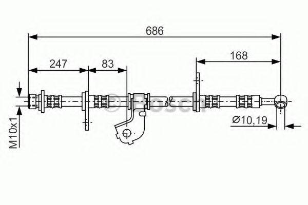 BENDIX 172675B Гальмівний шланг