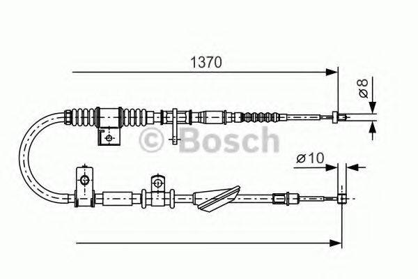 BOSCH 1987477743 Трос, стоянкова гальмівна система