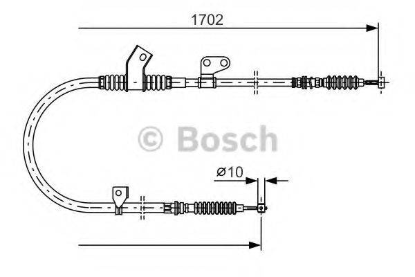 QUINTON HAZELL BC2884 Трос, стоянкова гальмівна система