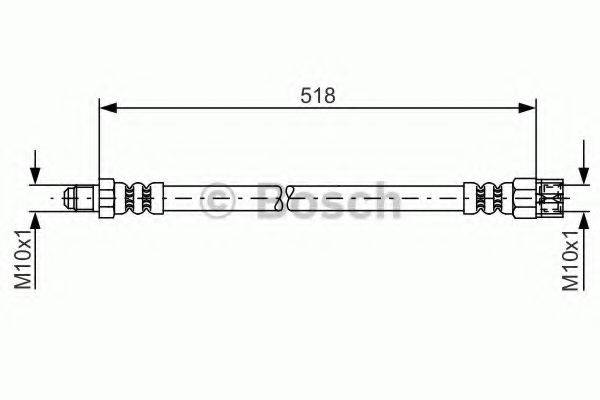 BOSCH 1987481007 Гальмівний шланг