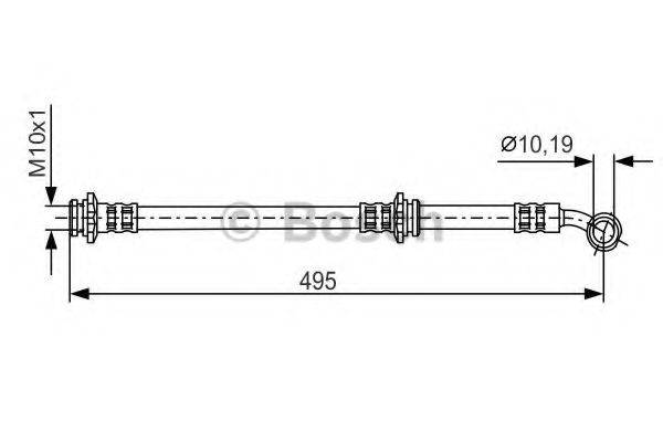 NISSAN 4621072A00 Гальмівний шланг