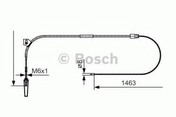 BOSCH 1987482130 Трос, стоянкова гальмівна система