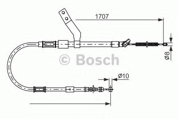 TOYOTA 4642020460 Трос, стоянкова гальмівна система