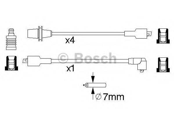 BOSCH 0986356725 Комплект дротів запалювання