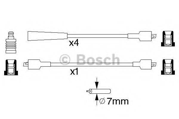 BOSCH 0986356816 Комплект дротів запалювання