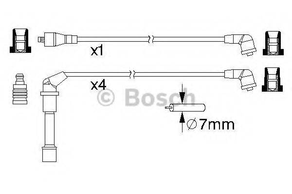 BOSCH 0986357179 Комплект дротів запалювання