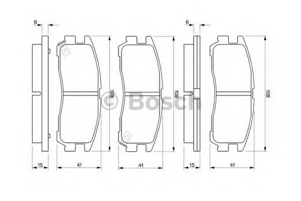 CHEVROLET 12510048 Комплект гальмівних колодок, дискове гальмо