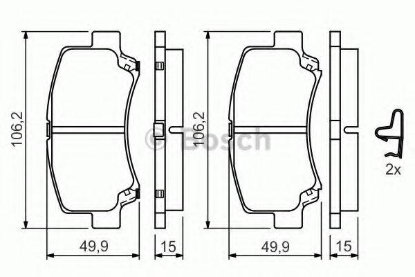 CHERY S213501080 Комплект гальмівних колодок, дискове гальмо