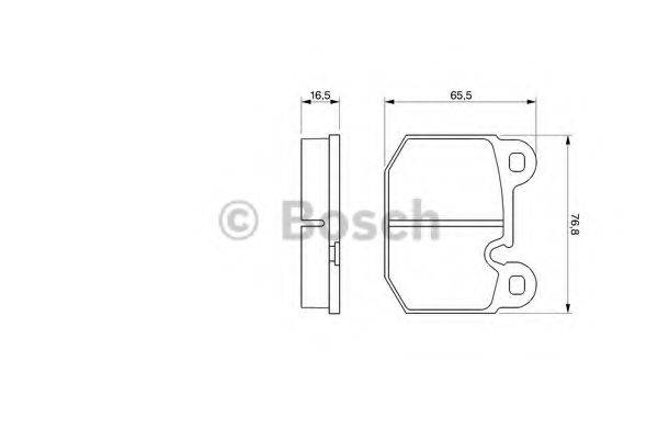 BOSCH 0986465881 Комплект гальмівних колодок, дискове гальмо