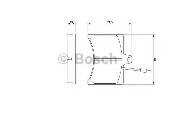 BOSCH 0986465941 Комплект гальмівних колодок, дискове гальмо