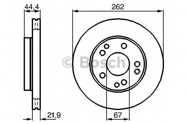 BOSCH 0986478330 гальмівний диск