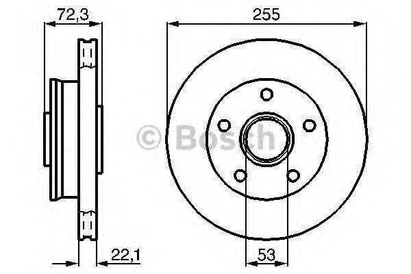 BOSCH 0986478562 гальмівний диск